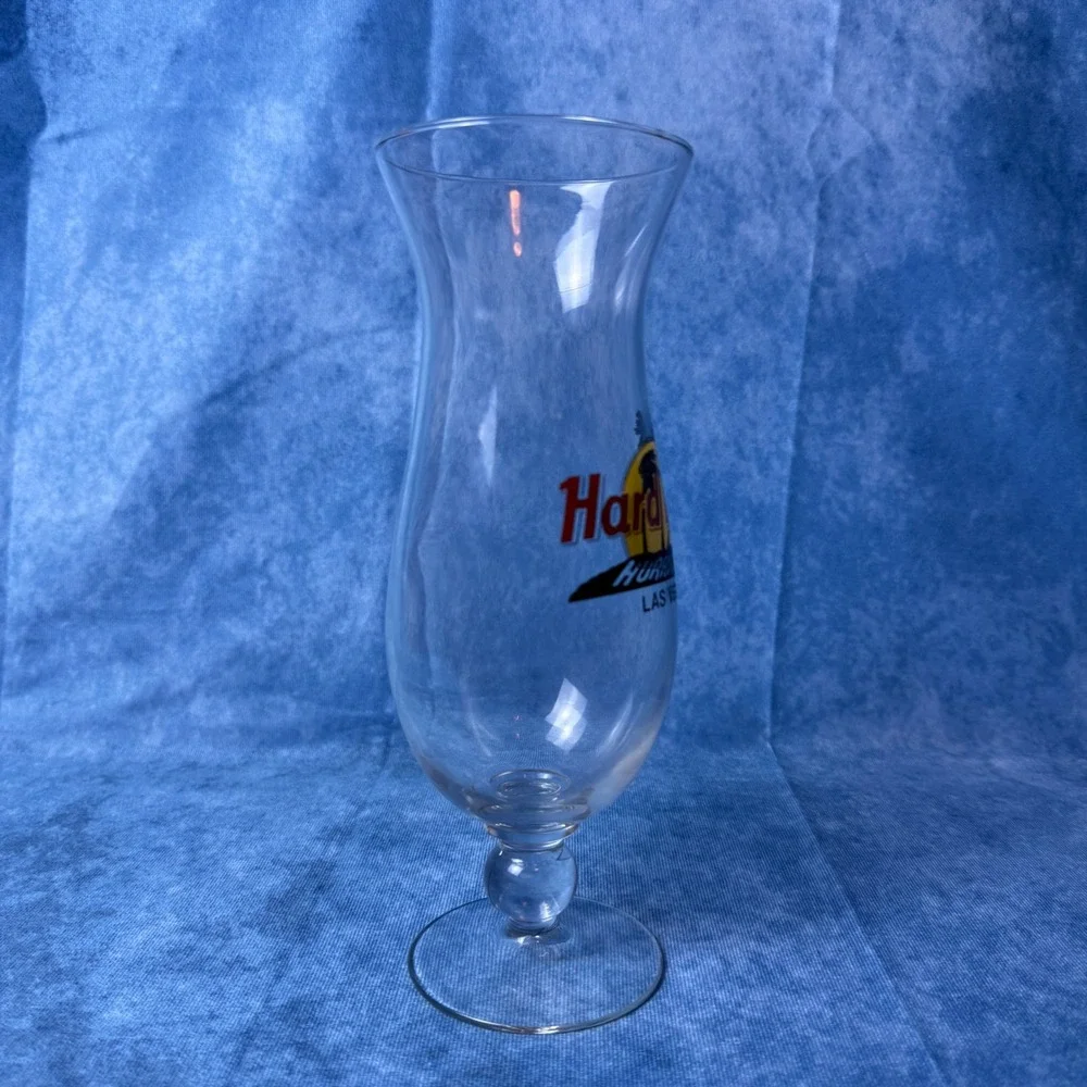 Hard Rock Cafe Las Vegas Hurricane Glass Souvenir Barware Collectible 9.5
